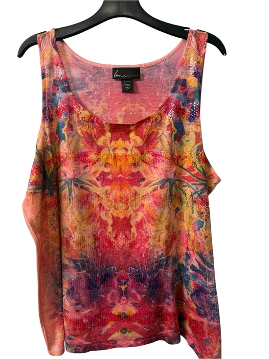 Lane Bryant Tops - Women’s Lane Bryant sleeveless Multi-Color Scoop Neck Tank top EUC Size 22/24
